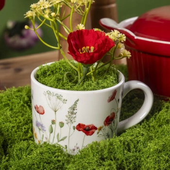 Kubek porcelanowy kwiaty Kwitnąca Polana 450 ml