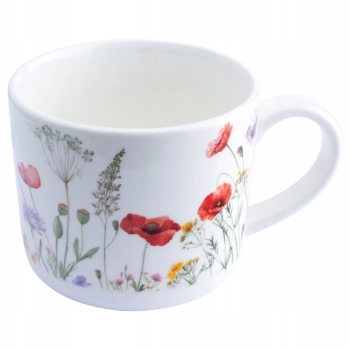 Kubek porcelanowy kwiaty Kwitnąca Polana 450 ml