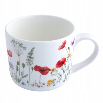 Kubek porcelanowy kwiaty Kwitnąca Polana 450 ml
