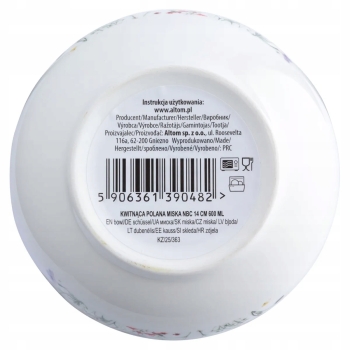 Miska salaterka porcelanowa 600 ml Altom Design Kwitnąca Polana 14 cm