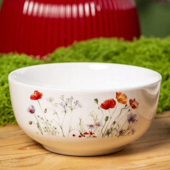 Miska salaterka porcelanowa 600 ml Altom Design Kwitnąca Polana 14 cm