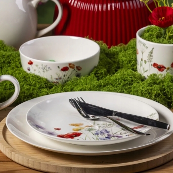Talerzyk deserowy talerz porcelanowy Altom Design Kwitnąca Polana 21 cm