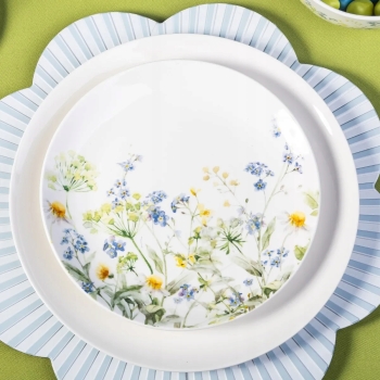 Talerz deserowy porcelanowy talerzyk Altom Design Słoneczna Łąka 21 cm