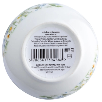 Miseczka porcelanowa 600 ml salaterka Altom Design Słoneczna Łąka 14 cm