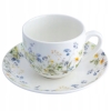Filiżanka ze spodkiem do kawy herbaty porcelanowa Słoneczna Łąka 250 ml