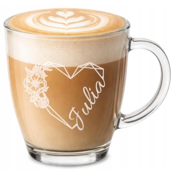 Szklany Kubek z grawerem Twój Tekst 365ml Prezent dla Niej Niego