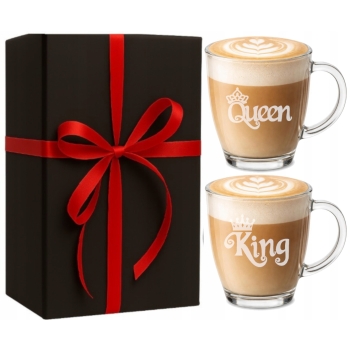 Zestaw 2 kubków z grawerem Twój Napis Imię 365ml Prezent w Pudełku