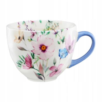 Kubek duża filiżanka porcelanowy Kwiaty Blossy Niebieska Ambition 450 ml