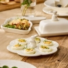 Półmisek na jajka talerz porcelanowy do jajek Zajko Ambition 21 cm