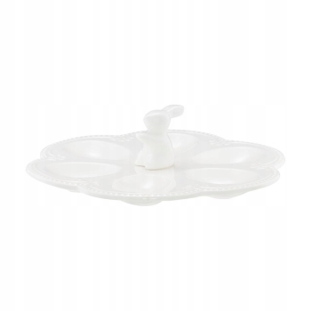 Półmisek na jajka talerz porcelanowy do jajek Zajko Ambition 21 cm