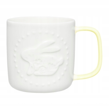 Kubek porcelanowy 360ml Wielkanocny Zajączek Ambition Floppy Żółty
