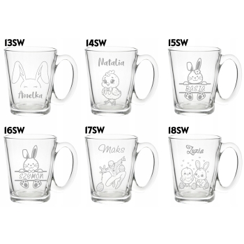 Kubek dla dzieci z grawerem Prezent dla Wielkanoc Różne bajki Twoje Imię