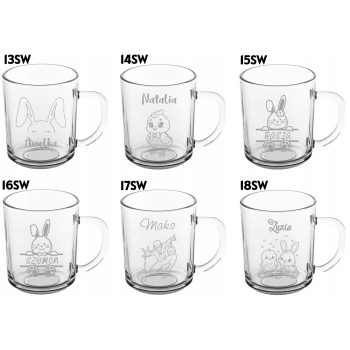 Kubek z grawerem dla dzieci Prezent na Wielkanoc dla Chłopców Twoje Imię