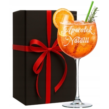 Mega Kieliszek XXL do Aperola Wina z Grawerem 860ml Prezent dla Dziewczyny