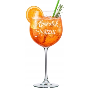 Mega Kieliszek XXL do Aperola Wina z Grawerem 860ml Prezent dla Dziewczyny