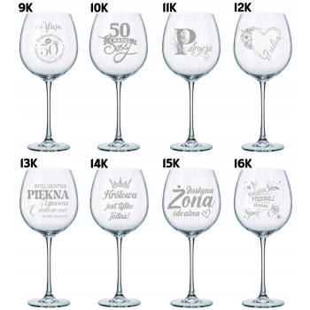 Mega Kieliszek XXL do Aperola Wina z Grawerem 860ml Prezent dla Dziewczyny