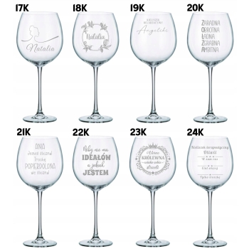 Mega Kieliszek XXL do Aperola Wina z Grawerem 860ml Prezent dla Dziewczyny