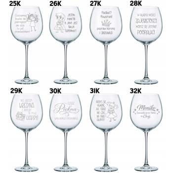 Mega Kieliszek XXL do Aperola Wina z Grawerem 860ml Prezent dla Dziewczyny