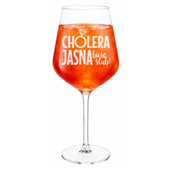 Kieliszek z grawerem do Wina Aperola DWUSTRONNY Wieczór Panieński 530ml