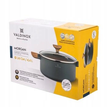 Garnek tradycyjny z pokrywą 24cm Valdinox Morgan 4,4 l
