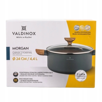 Garnek tradycyjny z pokrywą 24cm Valdinox Morgan 4,4 l