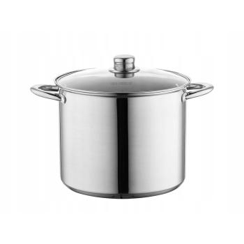 Duży Garnek z pokrywą nierdzewny wysoki Caro Florina 22 cm 6,1L
