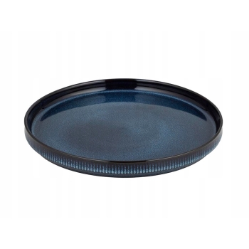 Talerz obiadowy płytki ceramiczny Florina Evia Navy Blue 26 cm granatowy