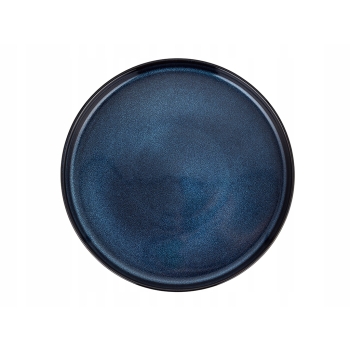 Talerz obiadowy płytki ceramiczny Florina Evia Navy Blue 26 cm granatowy