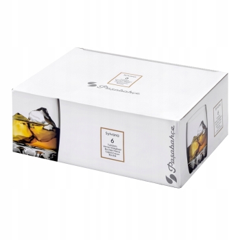 Niskie Szklanki do whisky drinków szkło Pasabahce 300 ml 6 szt.