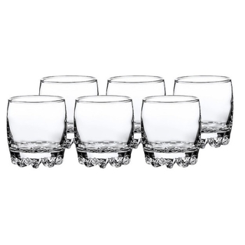 Niskie Szklanki do whisky drinków szkło Pasabahce 300 ml 6 szt.