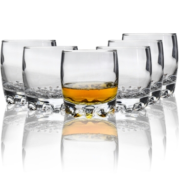 Niskie Szklanki do whisky drinków szkło Pasabahce 300 ml 6 szt.