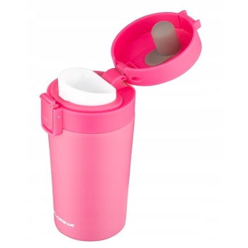 Kubek termiczny z Grawerem do Kawy Różowy Imię Logo Prezent dla Kobiet