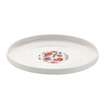 Talerz deserowy porcelanowy Pavera Florina Kwiaty Maki