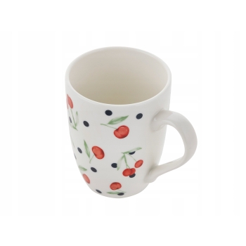 Kubek porcelanowy do kawy herbaty 330ml Cherina Florina Wiśnie