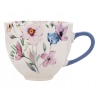Kubek duża filiżanka porcelanowy Kwiaty Dorisse niebieska Florina 430 ml