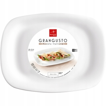 Talerz prostokątny Półmisek biały Bormioli Rocco Grangusto 28x21cm