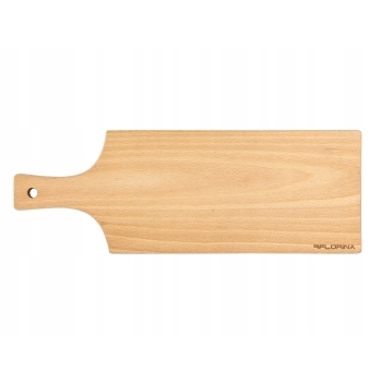Długa Deska do krojenia drewniana z uchwytem kuchenna Florina 40x14 cm