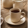 Filiżanka ze spodkiem ceramiczna do kawy 190ml Fjora Florina beżowa