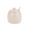 Cukierniczka ceramiczna Beżowa cukiernica z pokrywką 300ml Florina Fjora