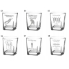 Szklanka do whisky Grawer Dwustronny Prezent Kawalerski Imię Świadek 250ml