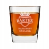 Szklanka do whisky Grawer Dwustronny Prezent Kawalerski Imię Świadek 250ml