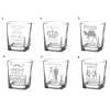 Szklanka do whisky Grawer Dwustronny Prezent Kawalerski Imię Świadek 250ml