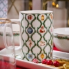 Kubek świąteczny porcelanowy Świąteczna Girlanda Mikołaj 380 ml