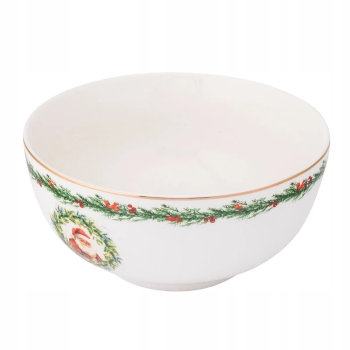 Miska porcelanowa salaterka miseczka Altom Design Świąteczna Girlanda 14 cm