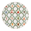 Talerz deserowy Świąteczny porcelanowy Świąteczna Girlanda 20 cm