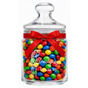 Słoik z grawerem Personalizowany 750 ml prezent dla Nauczyciela TWÓJ NAPIS