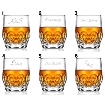 Kryształowa Szklanka grawerem whisky 350ml Prezent Urodziny Niego Ojca Taty