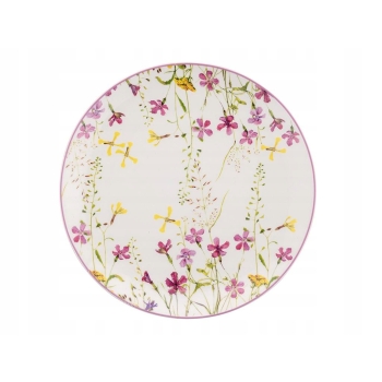 Talerz obiadowy płytki porcelanowy Florina Purple Flower 26,5 cm