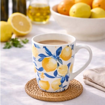 Kubek porcelanowy Cytryny Altom Design Sorrento 320 ml
