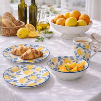 Miska 17 cm salaterka porcelanowa 700 ml Cytryny Altom Design Sorrento